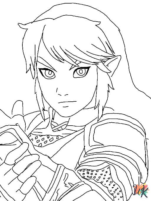 free Zelda coloring pages printable