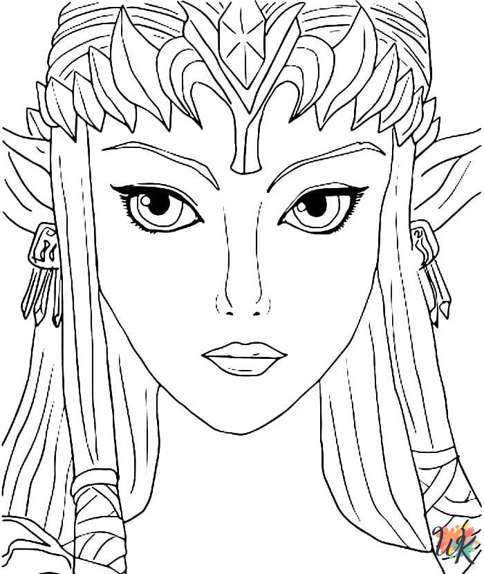 free Zelda coloring pages