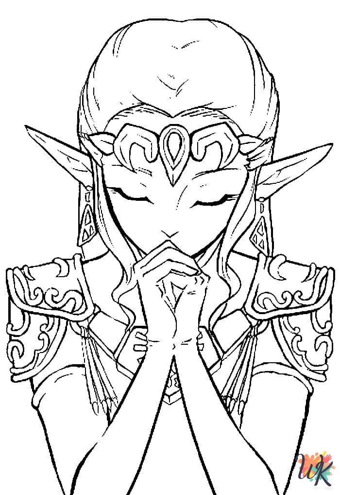 Zelda coloring pages free printable