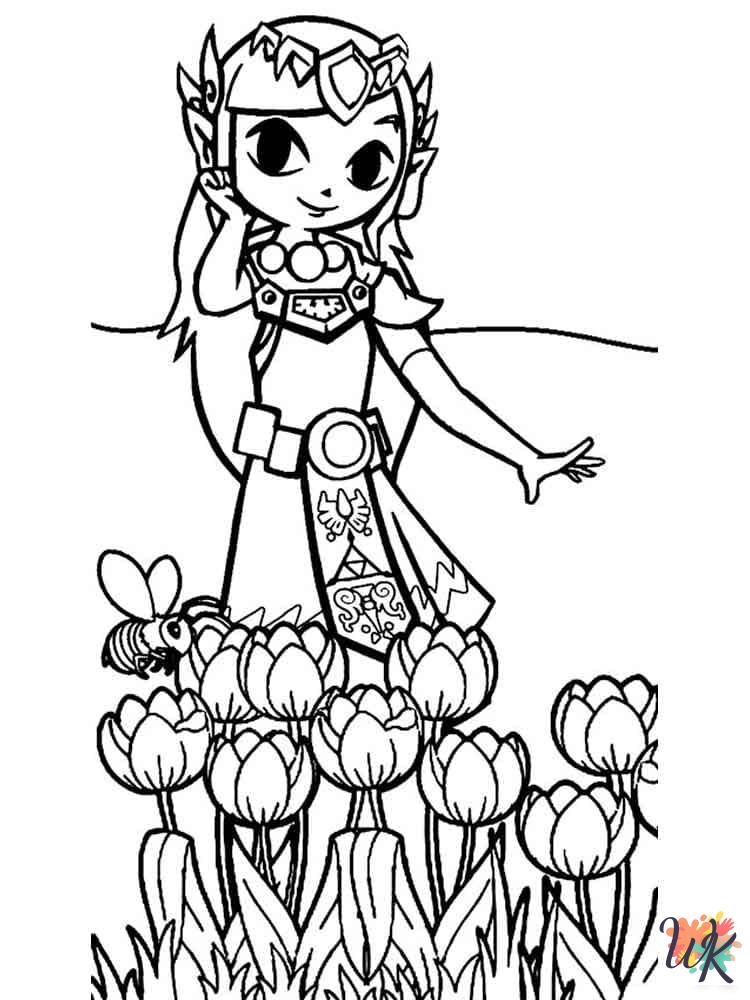 free Zelda printable coloring pages