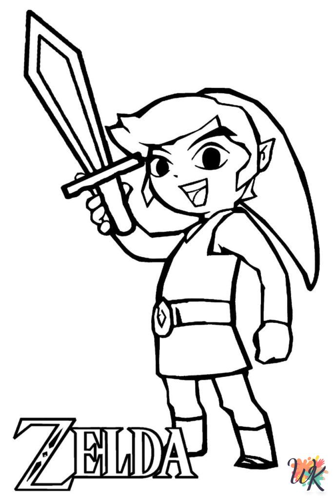 merry Zelda coloring pages