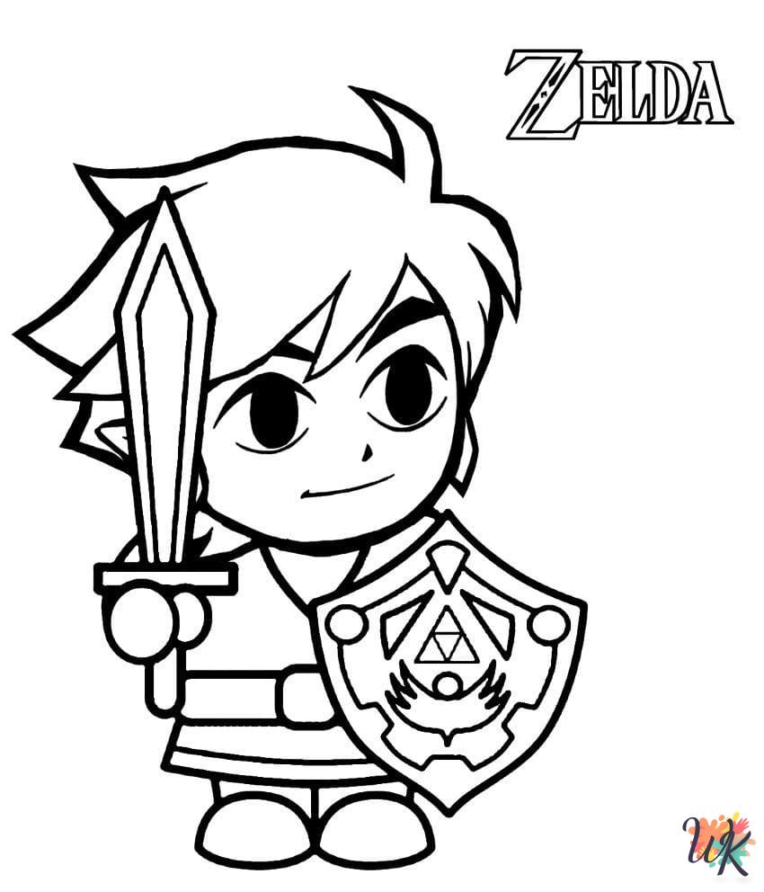 free Zelda coloring pages printable