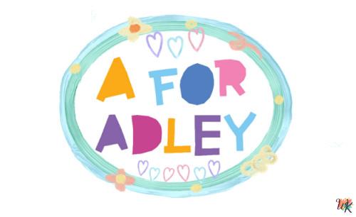 A For Adley coloring pages