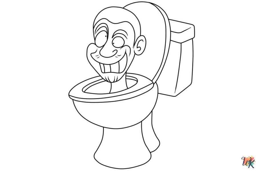 Skibidi Toilet Coloring Pages For Kids - ColoringPagesWK