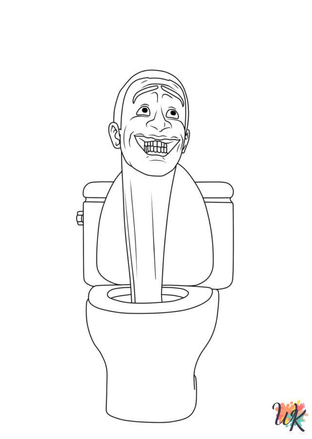 Skibidi Toilet ornaments coloring pages