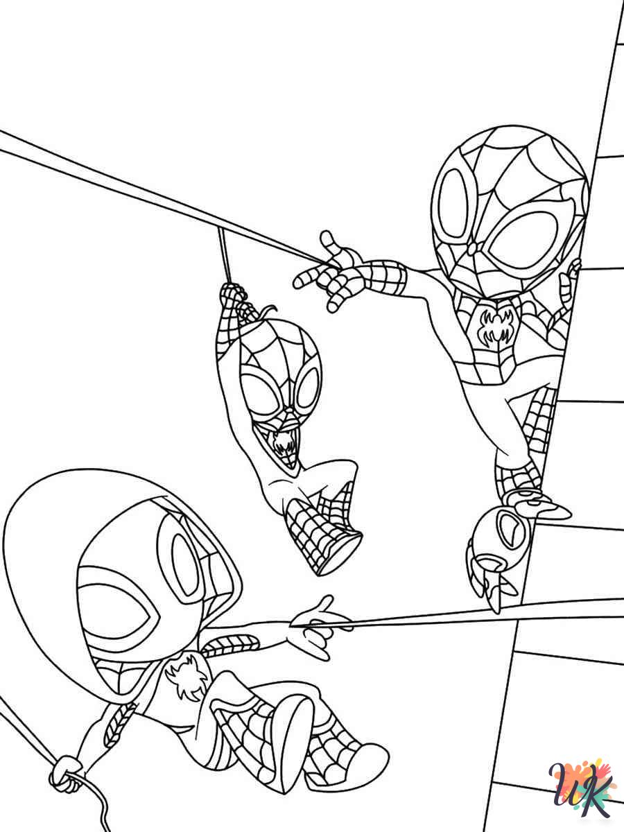 free coloring Spidey And His Amazing Friends pages