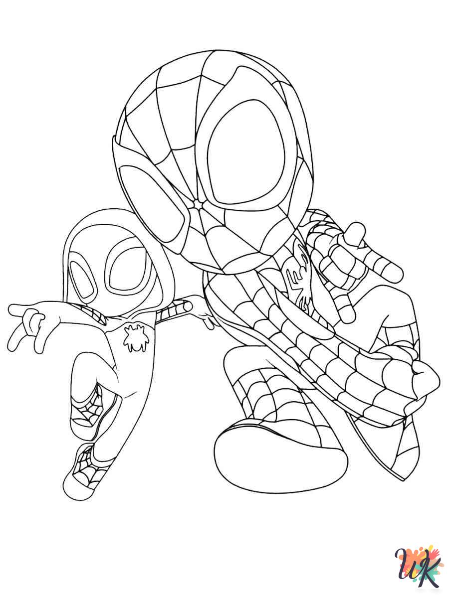 Spidey And His Amazing Friends coloring pages for preschoolers