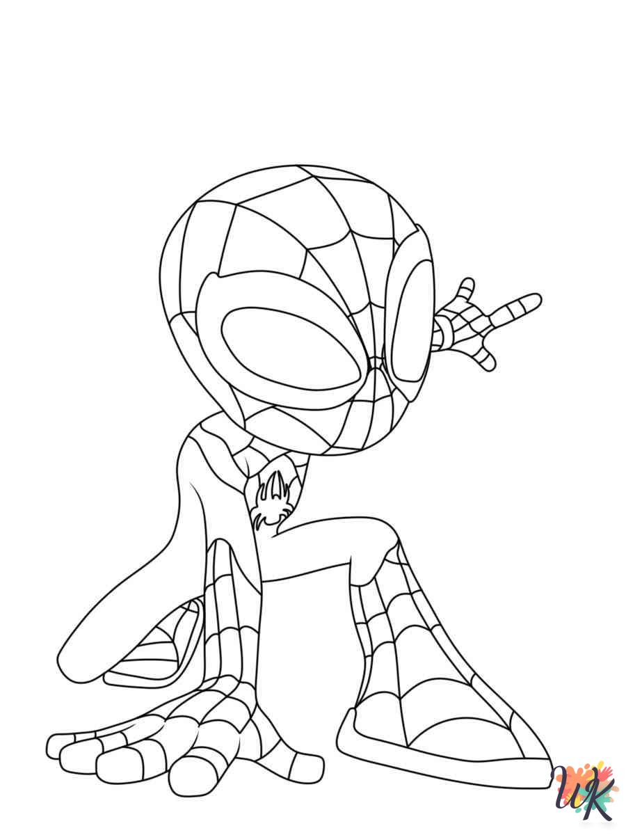 Spidey And His Amazing Friends cards coloring pages