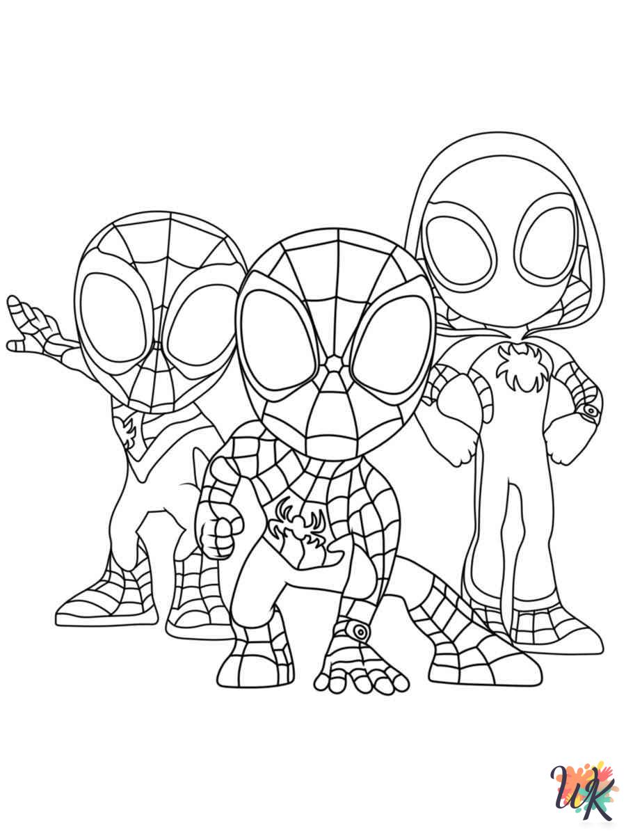 spidey and his amazing friends coloring pages 20