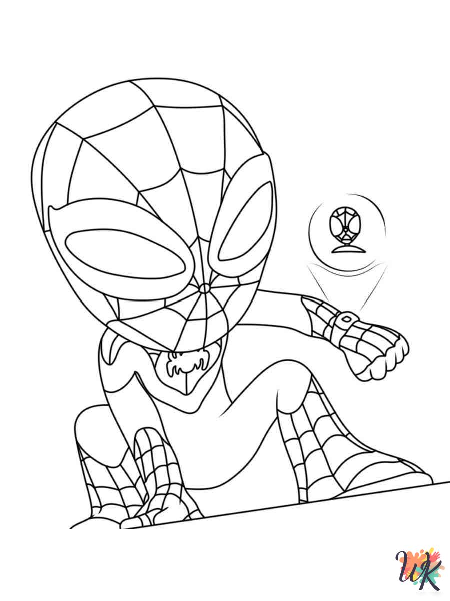 easy cute Spidey And His Amazing Friends coloring pages