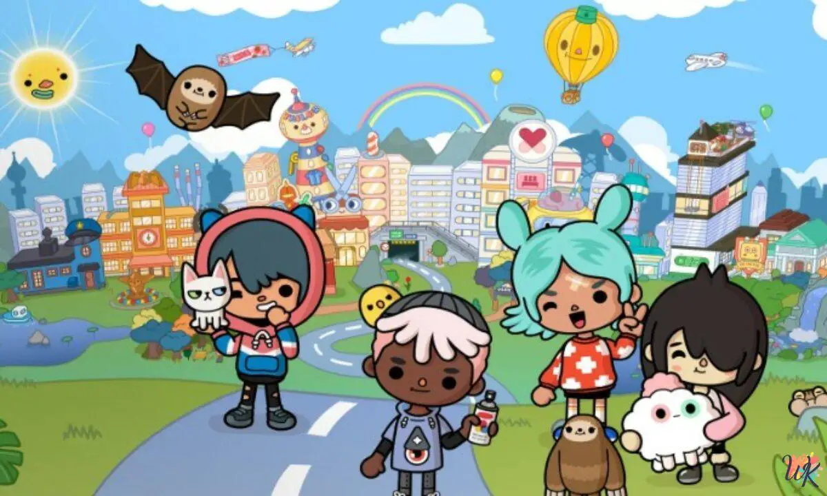 Toca Boca coloring pages 1 Toca Boca coloring pages