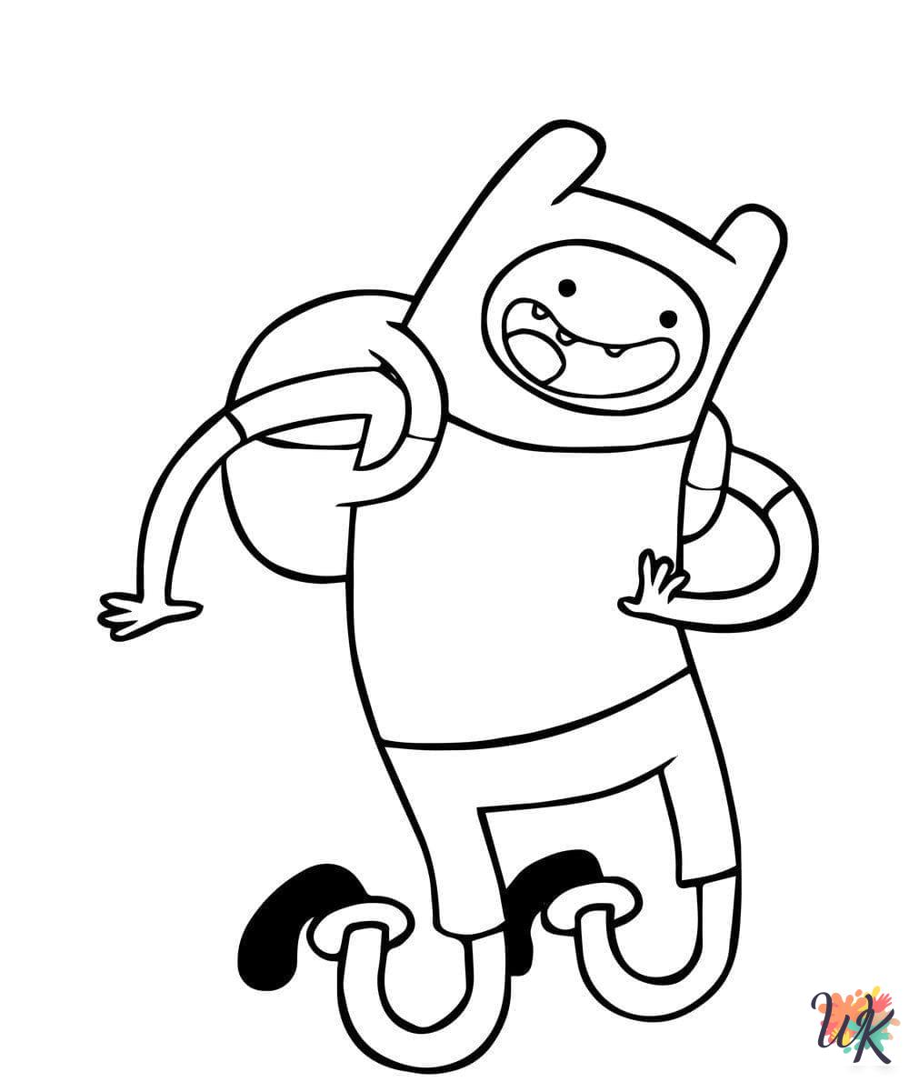 Adventure Time coloring book pages
