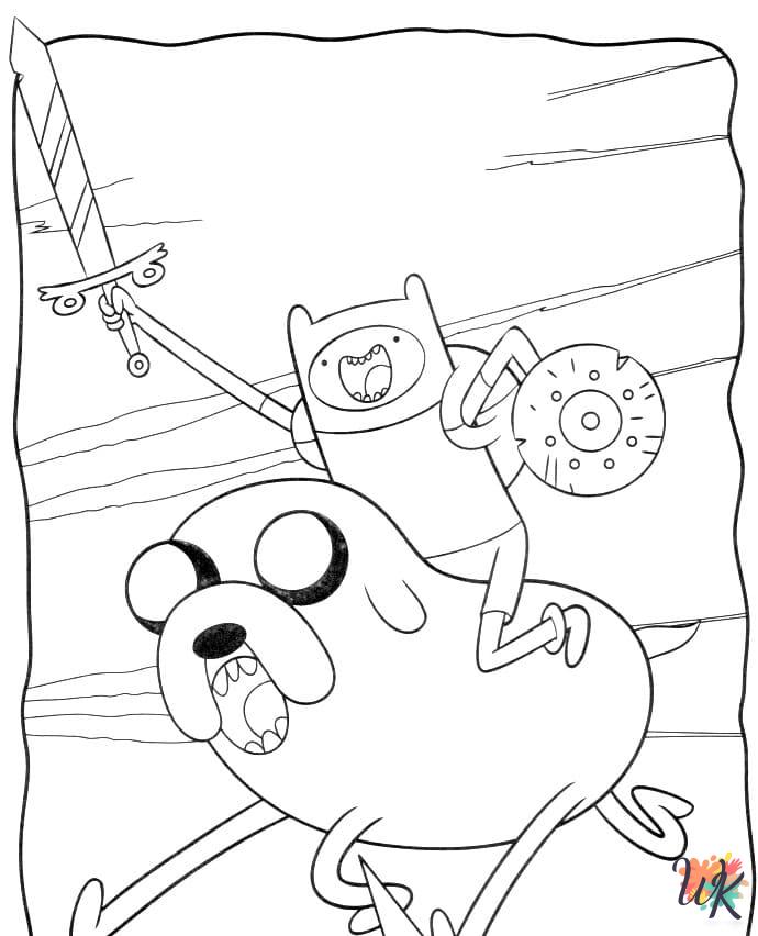 easy cute Adventure Time coloring pages