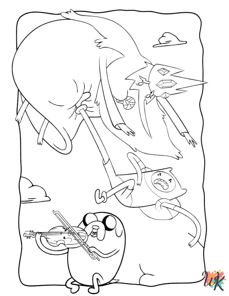 Adventure Time ornaments coloring pages