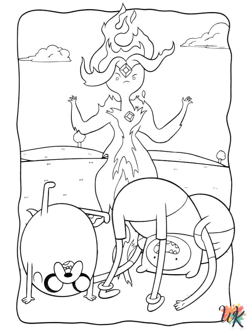 Adventure Time coloring pages for kids