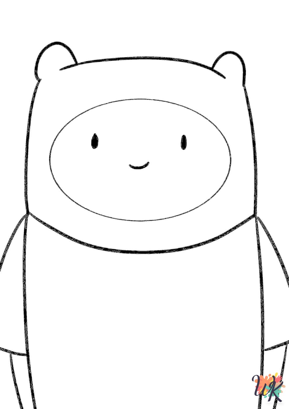 coloring pages for kids Adventure Time