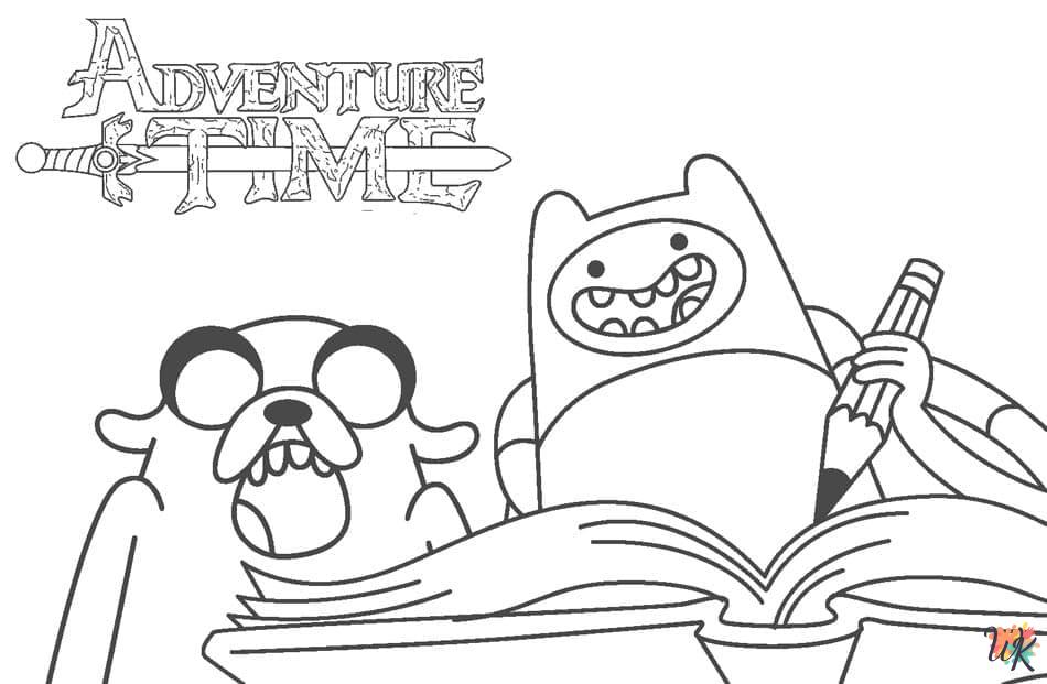 Adventure Time coloring pages for preschoolers