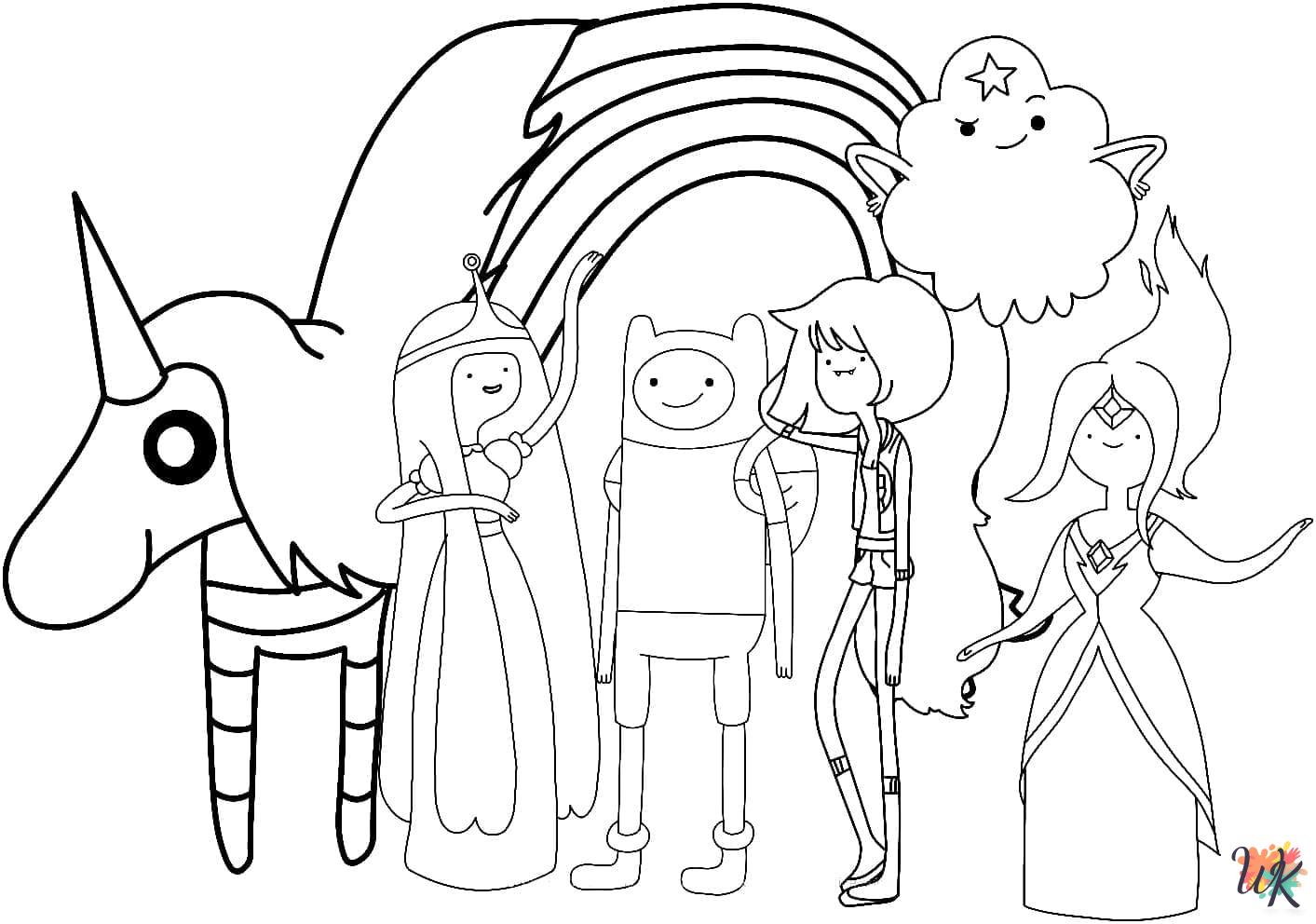 free printable Adventure Time coloring pages