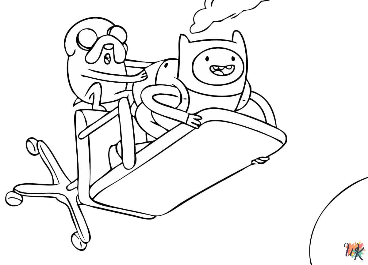coloring Adventure Time pages