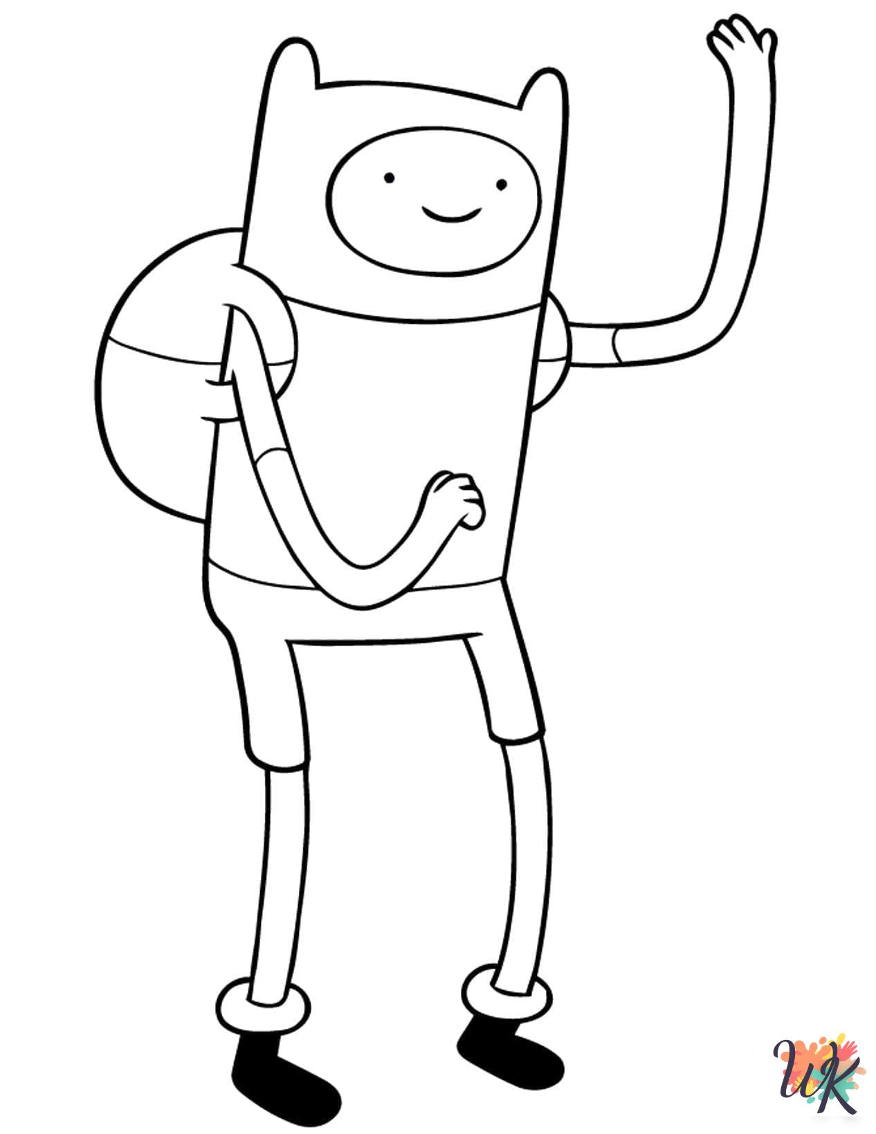 kawaii cute Adventure Time coloring pages