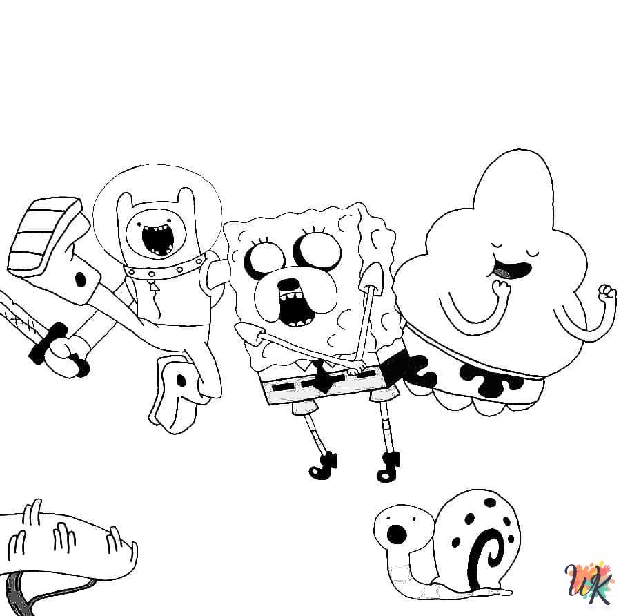 easy Adventure Time coloring pages