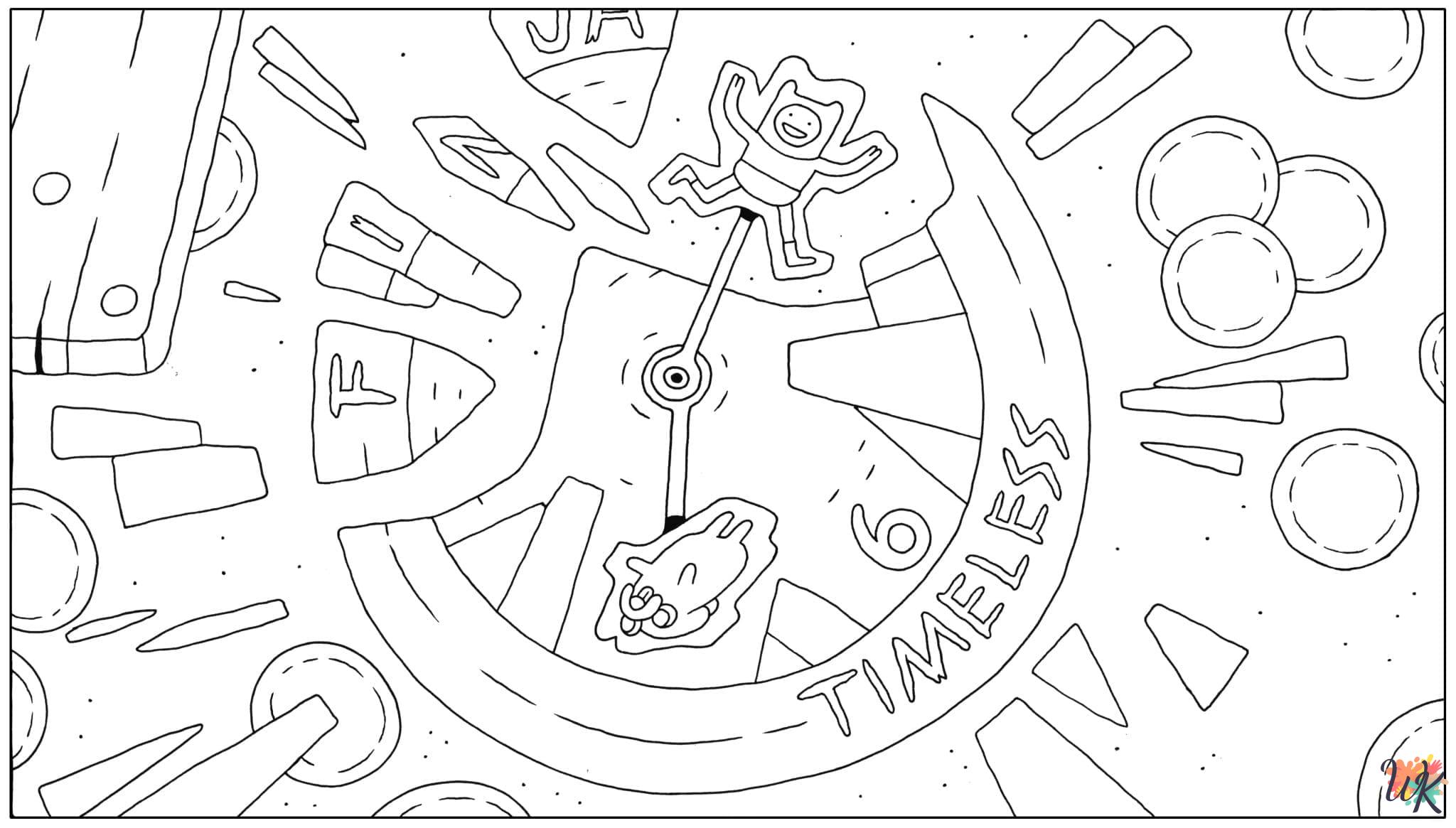 free full size printable Adventure Time coloring pages for adults pdf