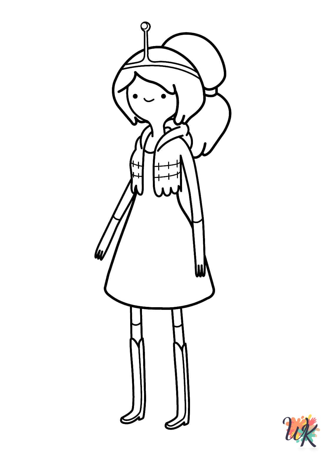 merry Adventure Time coloring pages