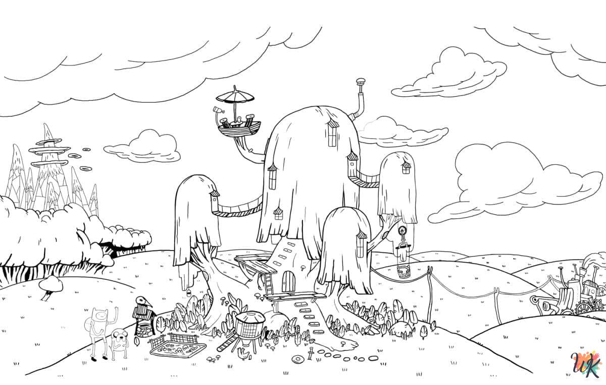 Adventure Time coloring pages free