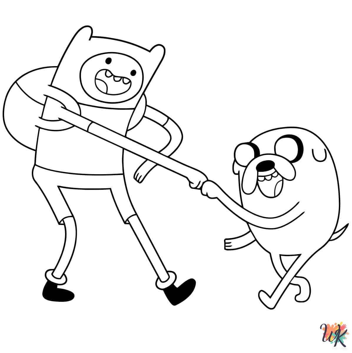 preschool Adventure Time coloring pages