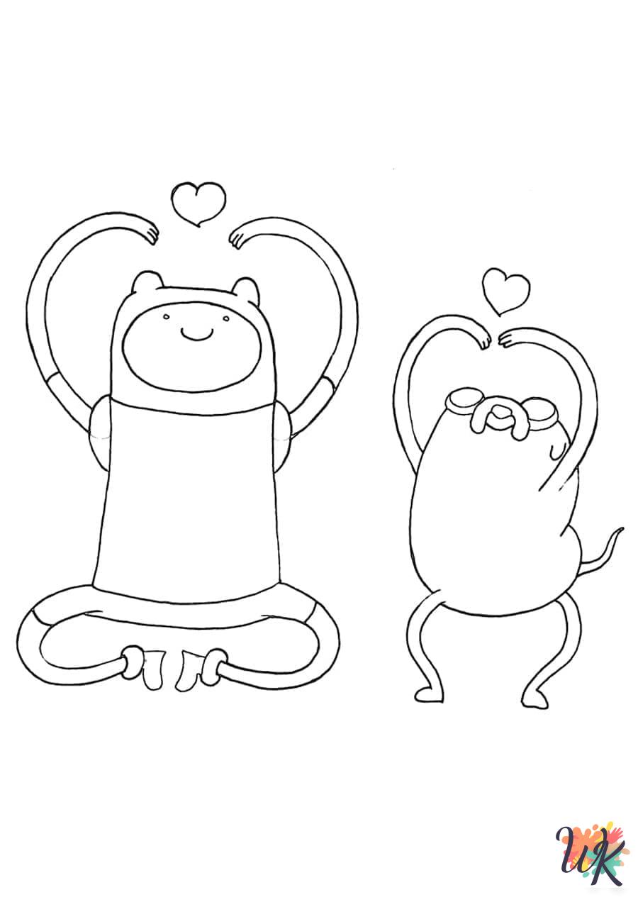 free Adventure Time tree coloring pages