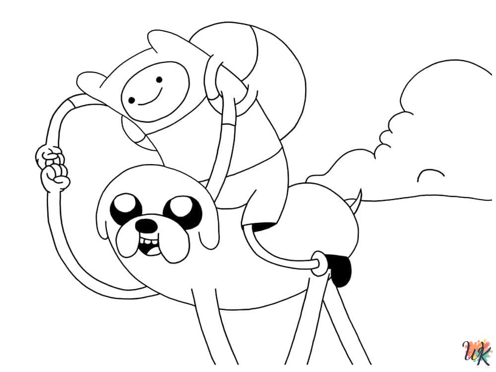 Adventure Time coloring pages free printable