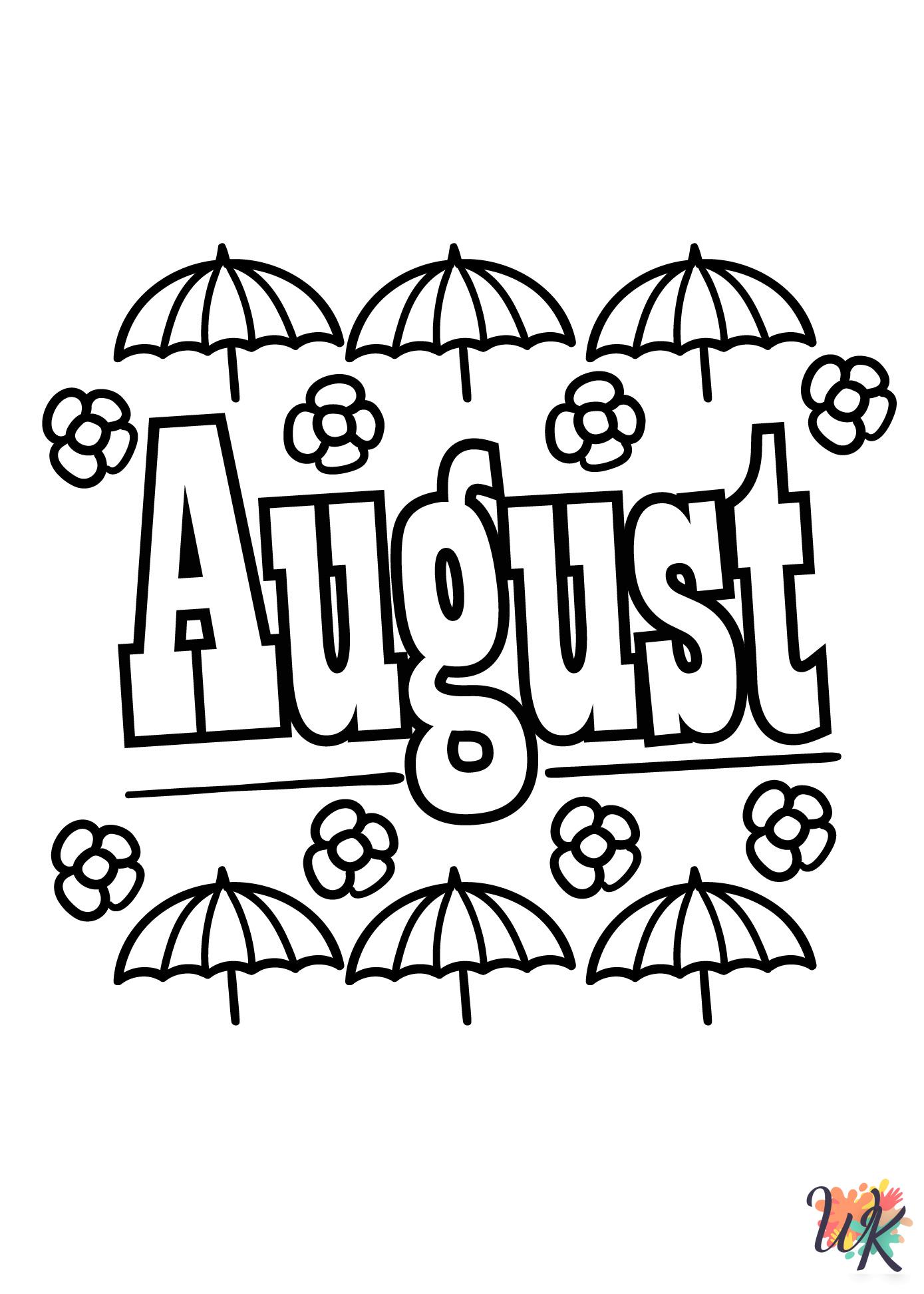 printable coloring pages August
