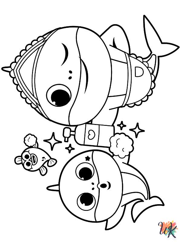 Baby Shark coloring pages printable