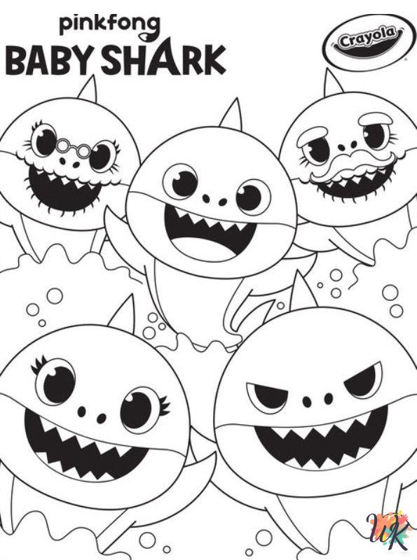 Baby Shark Coloring Pages 2