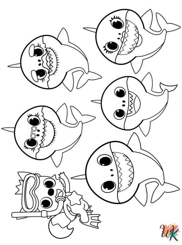Baby Shark coloring pages grinch 1
