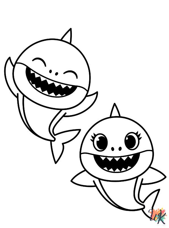 Baby Shark coloring pages pdf