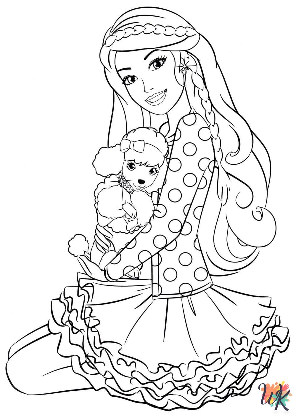 printable coloring pages Barbie