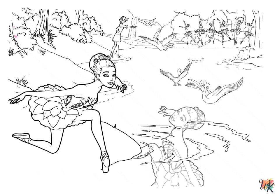 free Barbie coloring pages