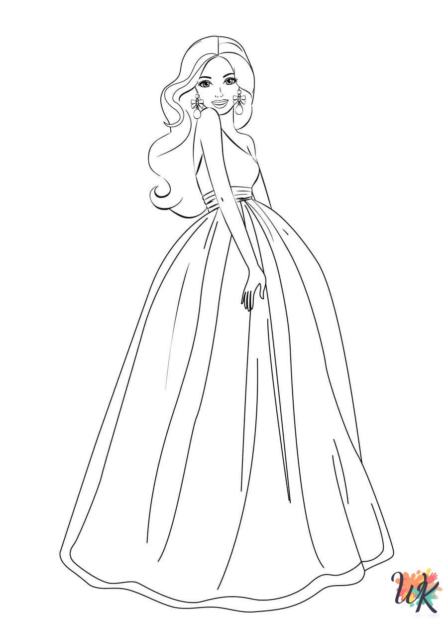 merry Barbie coloring pages
