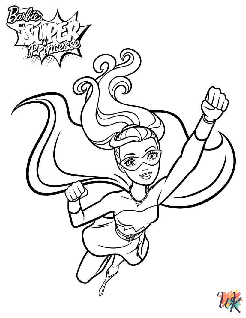 free printable Barbie coloring pages