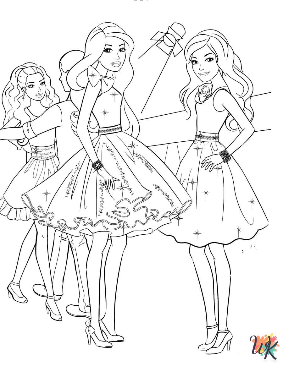 free Barbie coloring pages printable