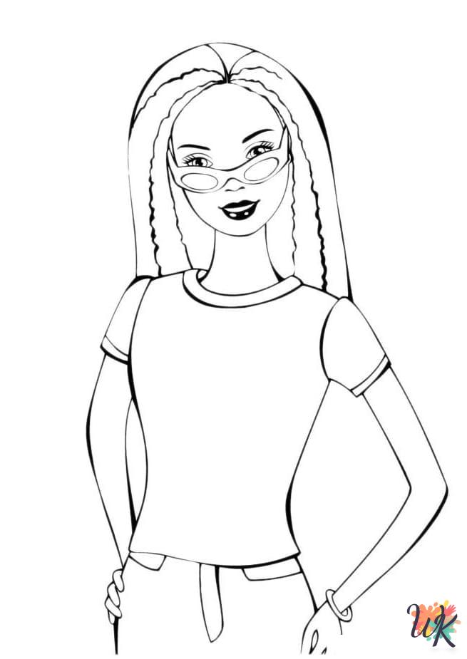 free printable coloring pages Barbie