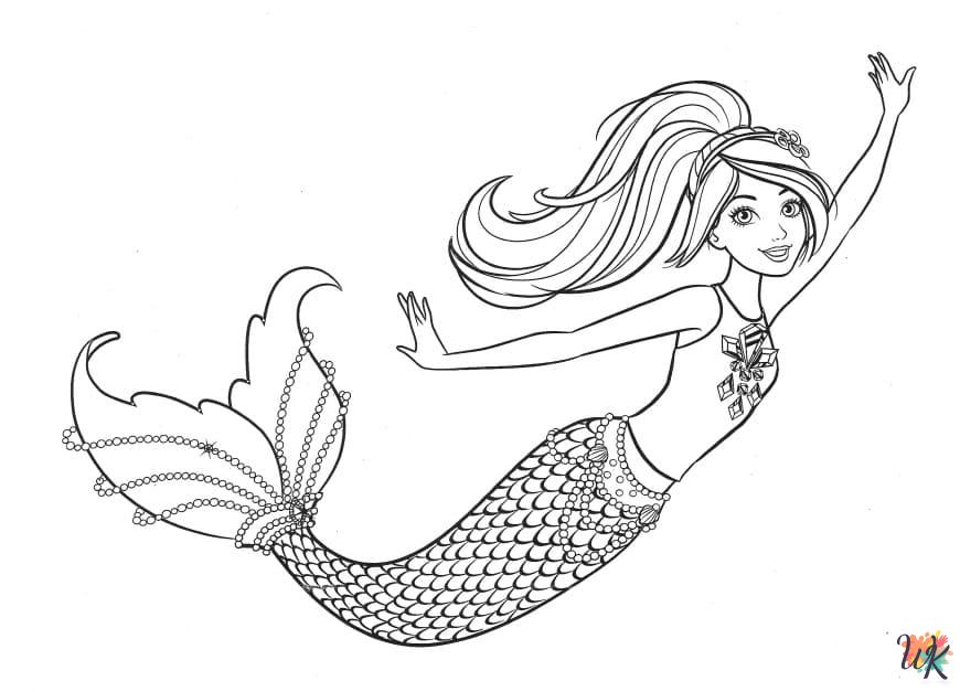 kids Barbie coloring pages