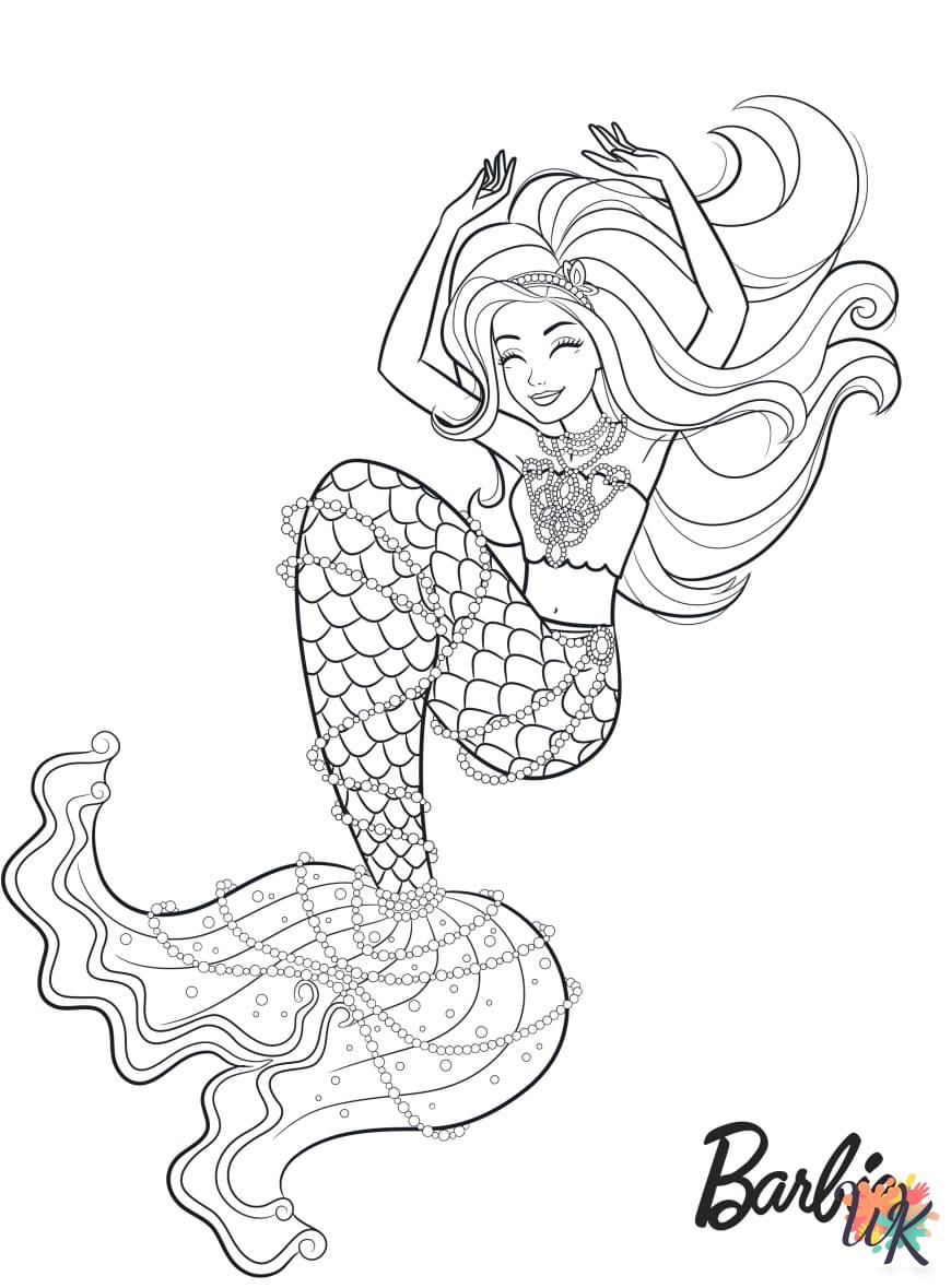 free Barbie printable coloring pages