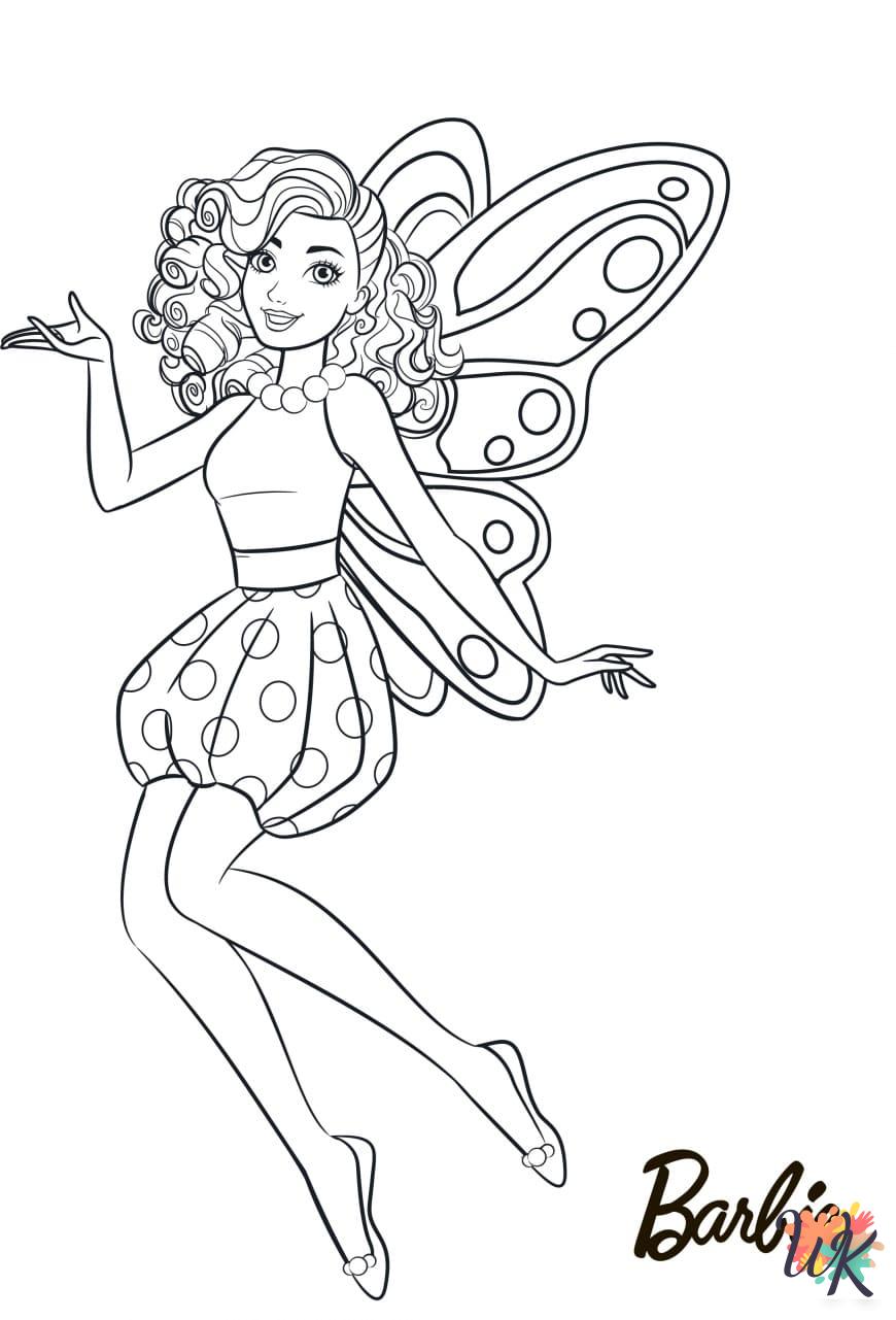Barbie cards coloring pages 1