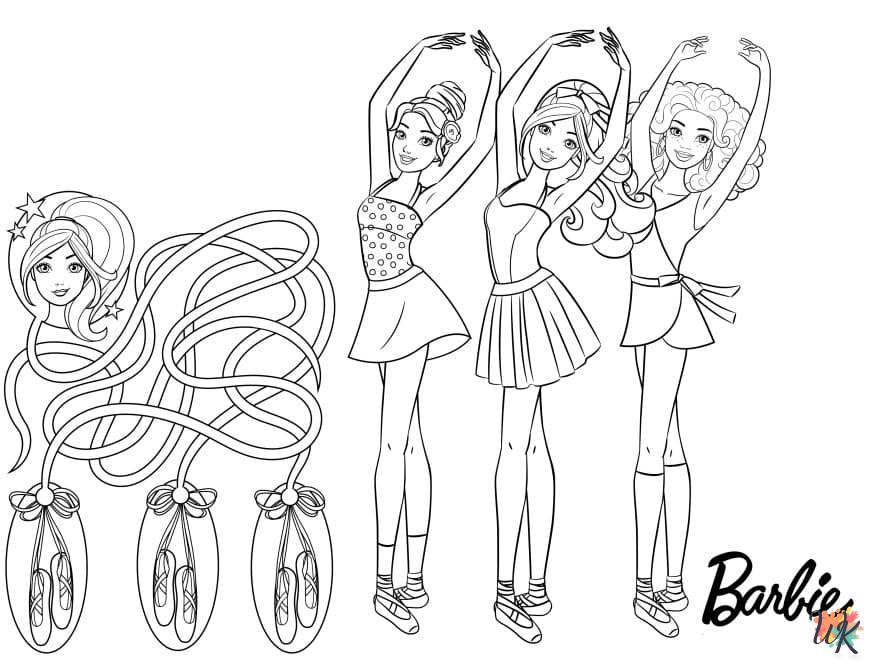 Barbie coloring pages to print 1