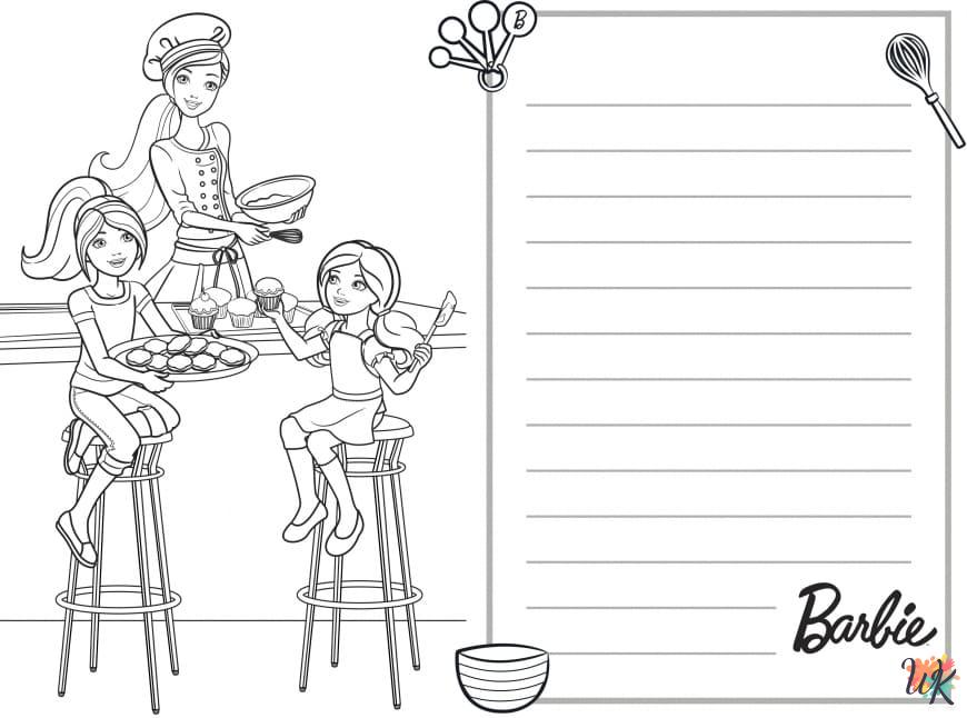 merry Barbie coloring pages