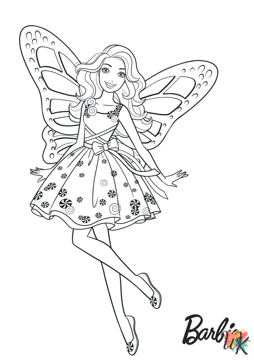 Barbie coloring pages free printable