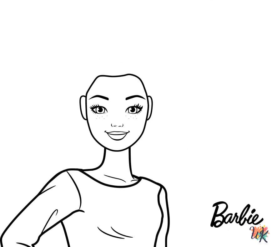free printable Barbie coloring pages