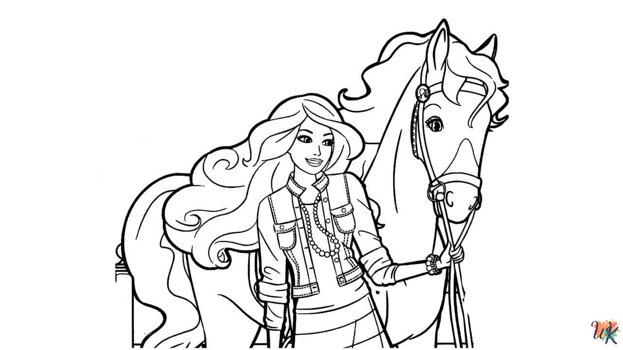 Barbie coloring pages printable free